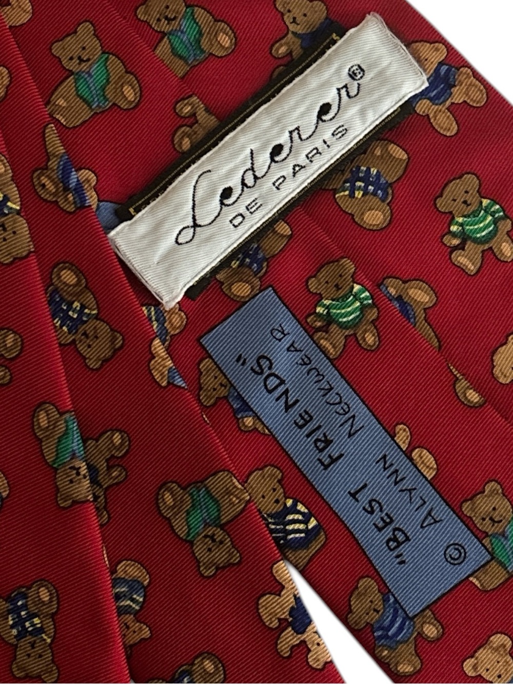 LEDERER DE PARIS silk tie